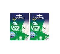 Bostik Glu Dots - Removable, Double Sided Clear Glue Dots, For Instant