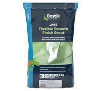 Bostik J115 Flexible Smooth Finish Tile Grout Beige - 5kg - Mould-Resistant - Waterproof - Non-Slip - Suitable for Walls & Floors - Indoor/Outdoor Use