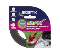 Bostik | Max Repair Tape | Grey | Ultra Strong Waterproof Duct Tape | Maximum Bond Strength | Heat, Water & UV Resistant | Indoor & Outdoor Use | 50mm x 20m Roll