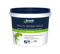 Bostik Multi-Bond Gold Flooring Adhesive 5kg - Bonds Most Floor Coverings - High Level Of Dry Film Tack