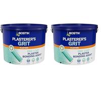 Bostik Plasterer’s Grit, Plaster Bonding Agent, No Mixing, Suitable For Interior Use, Easy to Apply, Colour: Green, 10L (Pack of 2)