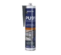 BOSTIK Pro-Sealant PU91 Professional Grade Polyurethane Sealant, For Construction Joints Subject To High Movement, Internal & External Use, Colour: Grey, 300ml