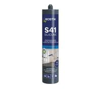 BOSTIK Pro-Sealant S41 Multi-Purpose Neutral Cure Silicone Sealant, For Window & Door Frame Joints, Internal & External Use, Colour: Clear, 310ml