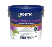 Bostik Cementone Rapid Setting Cement, Sets in 20 Minutes, Ideal for Emergency Filling and Patching Repairs, Waterproof, For Interior & Exterior Use, Colour: Grey, 5kg