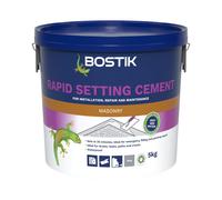 Bostik Rapid Setting Cement 5kg - Fast-Setting 20 Minute Waterproof Repair Mortar - Ready Mixed, Just Add Water - Strong & Durable - For Drain Repairs
