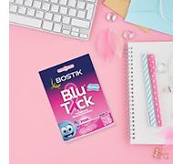 Bostik Blu Tack, Multipurpose Reusable Adhesive, Clean, Safe & Easy to Use, Non-Toxic, Handy Size, Colour: Pink