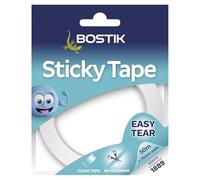 Bostik Sticky Tape Clear - 24mm x 50m - Adhesive Tape - Ideal for Gift Wrapping - Easy Tear - Transparent