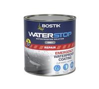 Bostik Waterstop Emergency Coat Grey - 1kg - Quick Drying - Instant Sealing Coating For Roofs And Gutters