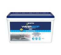 Bostik Waterstop Flexicoat, Long Lasting Protection For Flat Roofs And Gutters, 6kg, Grey