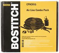Bostitch Hose CPACK15 – 15m with Connectors and Oil, Yellow/Black