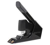 Bostitch EZ Squeeze 130 Sheet Flat Clinch Heavy Duty Stapler, Reduced Effort, Black (B8130)