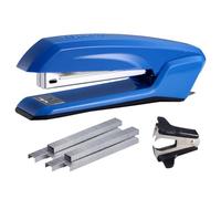 Bostitch Office Ascend 3 in 1 Stapler Value Pack, 20 Sheet Capacity, Includes 1,250 Staples, Integrated Remover & and Extra Staple Remover, Staple Storage Compartment, Blue
