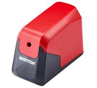 Bostitch Office Battery Pencil Sharpener, 4X Longer Cutter Life, Tip Saver Technology, Red