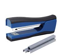 Bostitch Office Dynamo 4 in 1 Standup Stapler, Includes 420 Staples, 20 Sheet Capacity, Integrated Pencil Sharpener, Staple Remover & Staple Storage, Blue
