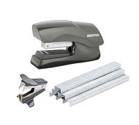 Bostitch Office Heavy Duty 40 Sheet Stapler with 1250 Staples & Claw Remover, Small Stapler Size, Fits into The Palm of Your Hand, Value Pack, Gray (B175-GRAY-VP)