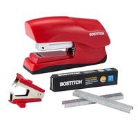 Bostitch Office Heavy Duty 40 Sheet Stapler with 1250 Staples & Claw Remover, Small Stapler Size, Fits into The Palm of Your Hand, Value Pack, Red (B175-RED-VP)