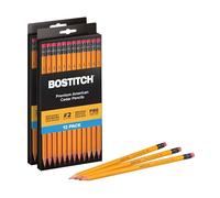 Bostitch Pencils Premium #2, American Cedar Wood, Pre-Sharpened HB Graphite, 24-Pack