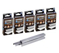 Bostitch Office Premium Standard Staples, 1/4" Length, High-Carbon Steel, 5000 Per Box, 5-Pack