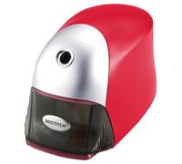 Bostitch Office QuietSharp Executive Heavy Duty Electric Pencil Sharpener for 65% Faster Sharpening and 6X Longer Cutter Life - Colored Pencil Compatible, Red