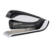 BOSTITCH Premium Spring-Powered Desktop Stapler- One Finger, No Effort - Black/Gray (1140)