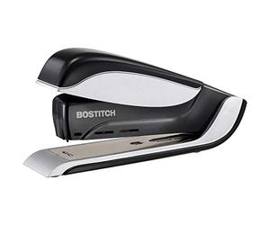 BOSTITCH Premium Spring-Powered Desktop Stapler- One Finger, No Effort - Black/Gray (1140)