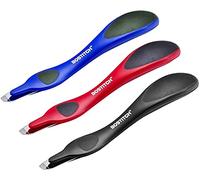Bostitch Professional Magnetic Easy Staple Remover Tool, 3 Pack, Black Blue and Red Colors Included, Staple Puller Stick for Office Home & School.