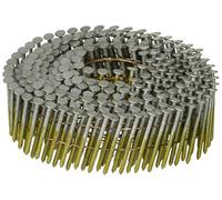 BOSTITCH Siding Nails, Wire Collated Coil, Thickcoat Galvanized, Round Head, 15-Degree, Ring Shank, 1-1/4-Inch x .080-Inch, 4200-Pack (C3R80BDG)