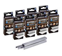 Bostitch Standard Staples, 1/4" Length,Full Strip Staples, 5000 Per Box, 8-Pack