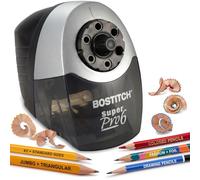 Bostitch SuperPro 6 Commercial Electric Pencil Sharpener, 6-Holes, Black/Silver (EPS12HC)
