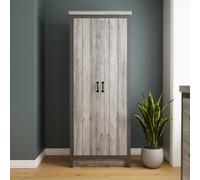 GFW Boston 2 Door Grey Wardrobe - Wilko