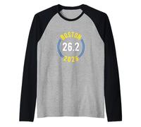 Boston 26.2 2026 Marathon Raglan Baseball Tee