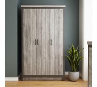 Boston 3 Door Wardrobe Grey