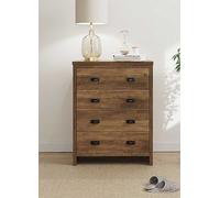 Boston 4 Drawer Chest Black