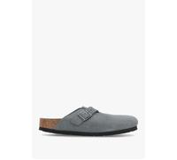 Boston Basalt Gray Tonal Footbed Suede Clogs - Grey Suede / 37