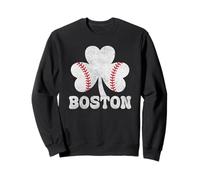 Boston Baseball Shamrock Irish Funny St Patrick's Day Boston Sweatshirt