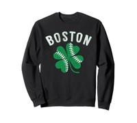 Boston Baseball Shamrock Lucky Clover St Patrick's Day Sweatshirt
