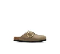 Boston Big Buckle Shearling Narrow Fit - female - Birkenstock - Mules - Beige - 4 UK - Shoes 4 UK