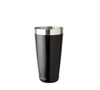 Beaumont Cocktail Boston Can Vinyl Coated Black 828ml - Stainless Steel, Professional Drinks Shaker for Bars, Bartenders, Mixologists