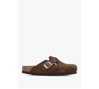 Boston Braided Carafe Suede Leather Clogs - Brown Suede / 42