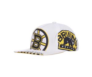 Boston Bruins Flat Visor Cap - male - Mitchell & Ness - Hats & Caps - White - ONE SIZE - Accessories ONE SIZE