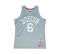 Boston Celtics NBA Jersey Bill Russell 75th NBA 1962 Argenté L
