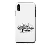 Boston City Skyline Urban Sketch Drawing Case for iPhone XS Max