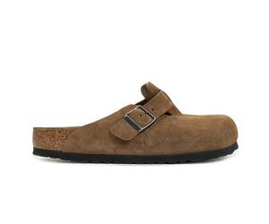 Boston Clogs BS Regular Fit Soft Footbed Suede Dark Tea Tonal, 38 - UK 5