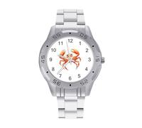 Boston Crab Men's Watches Stainless Steel Watch Strap Analog Quartz Watch Business Wristwatches