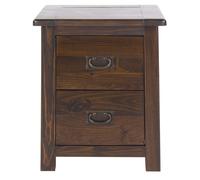 Core Products Tilsbury 2 Drawer Bedside Cabinet, Brown
