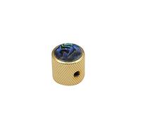 Boston Dome Knob with Abalone Insert 18 x 18 mm with Screw Gold