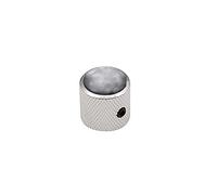 Boston Dome Knob with Black Bead Insert 18 x 18 mm with Screw Nickel