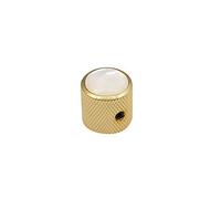 Boston Dome Knob with Mother of Pearl Insert 18 x 18 mm with Screw Gold