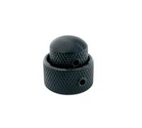 Boston Double Potic Button, Metal, Black, 15x14 + 19x12 mm, with Hexagon Socket, 6.0 + 6.1 mm Shaft