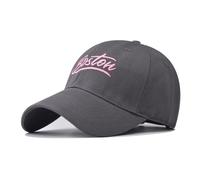 Boston Embroidery，Men's Baseball Caps，Classic Outdoor Cap Unisex Baseball Caps，Dad Truck Driver hat, Grey, L
